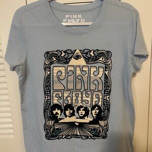 Pink Floyd Light Blue Tee with White Logo